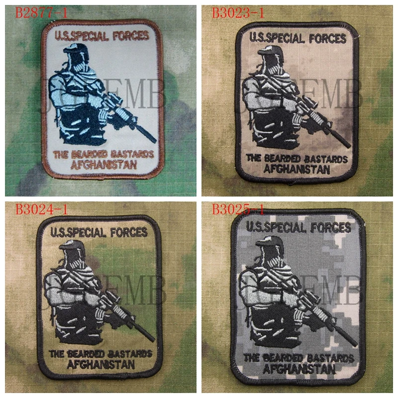 

Devgru NSWDG The Bearded Bastards Afghanistan Military Tactical Morale Embroidery patch