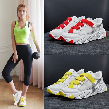 

Leader Show Woman Sneaker Trend Light Lace-up Air Mesh Brand Women Running Shoes Training Shoes Zapatos Mujer Woman Shoe Rubber
