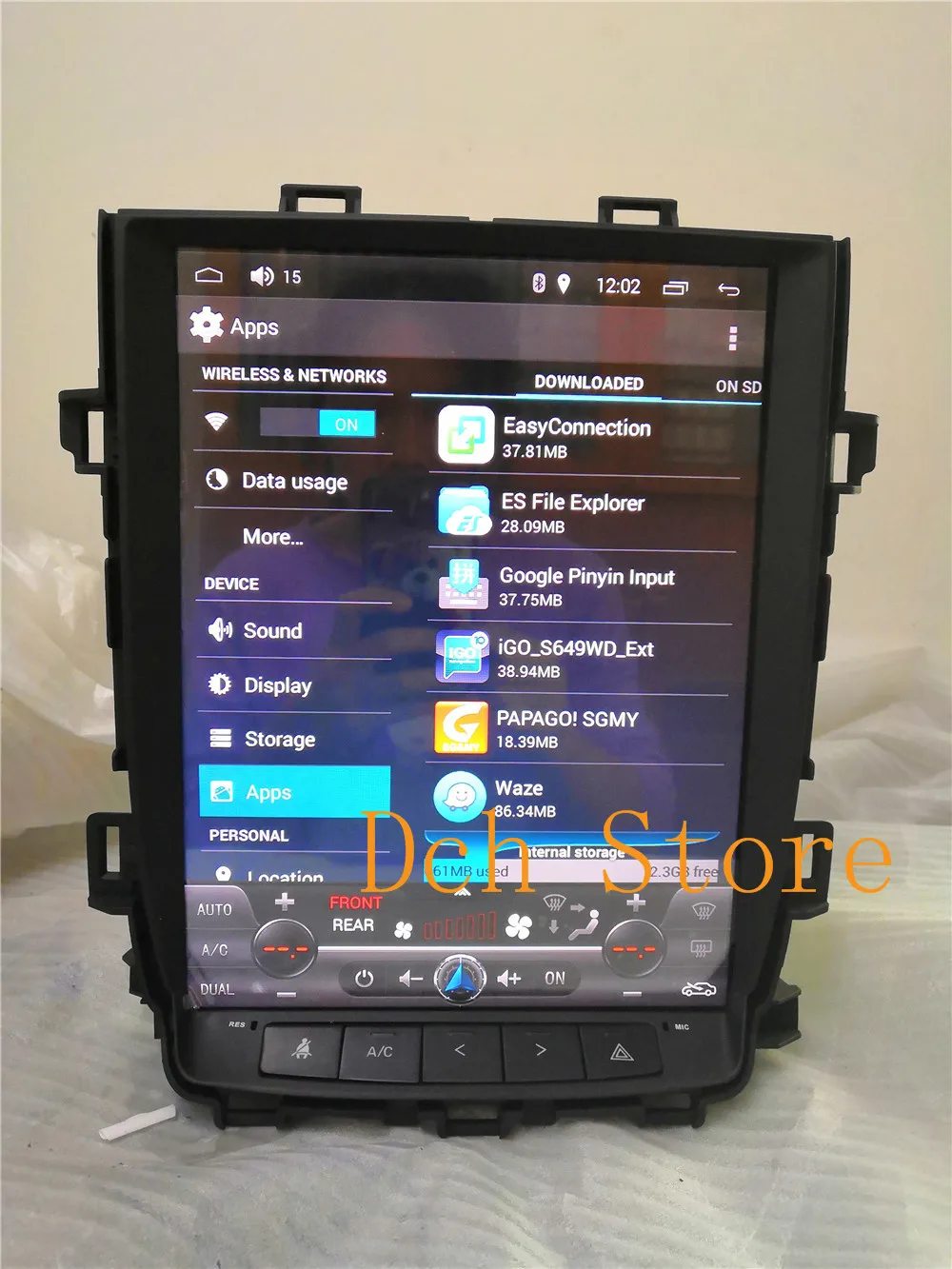 12,1 дюймов вертикальный tesla стиль Android 7,1 автомобильный dvd-плеер gps навигация для Toyota Alphard Vellfire 20 серии 2008- 2G 32G