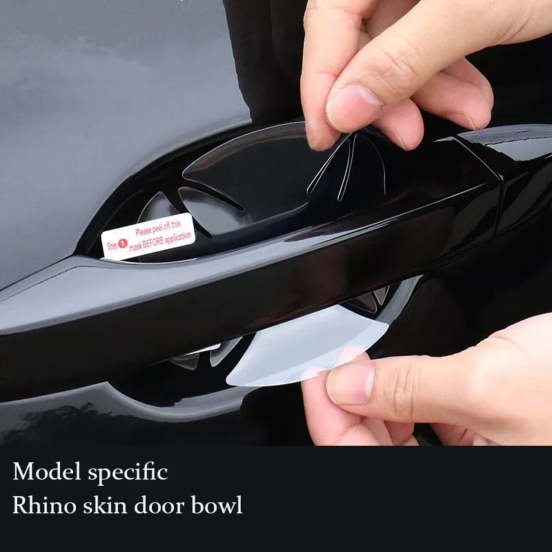 

4-piece car door handle protection film for Honda Accord Fit Fendi Van der Sisi Rhino leather handle door bowl sticker