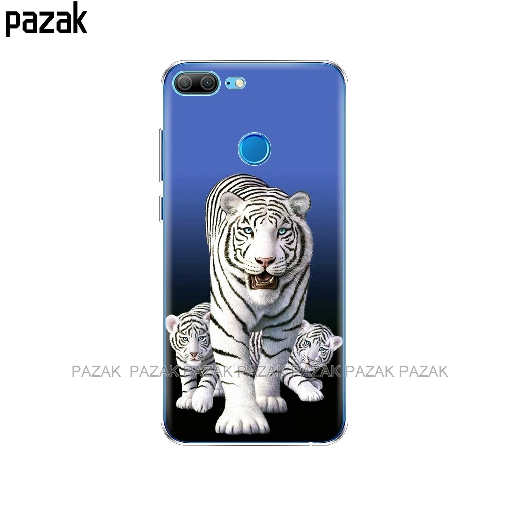 Силиконовый чехол для телефона для huawei Honor 10 V10 3c 4C 5c 5x 4A 6A 6C pro 6X7X6 7 8 9 LITE с тигром львом медведем