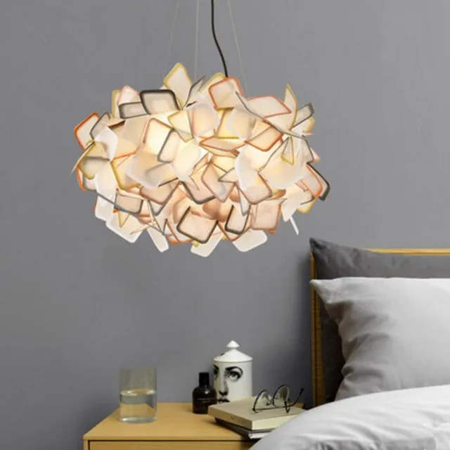 Moderne Nordic hanglamp PVC indoor licht kleurrijke LED living ... Moderne Nordic hanglamp PVC indoor licht kleurrijke LED living ...