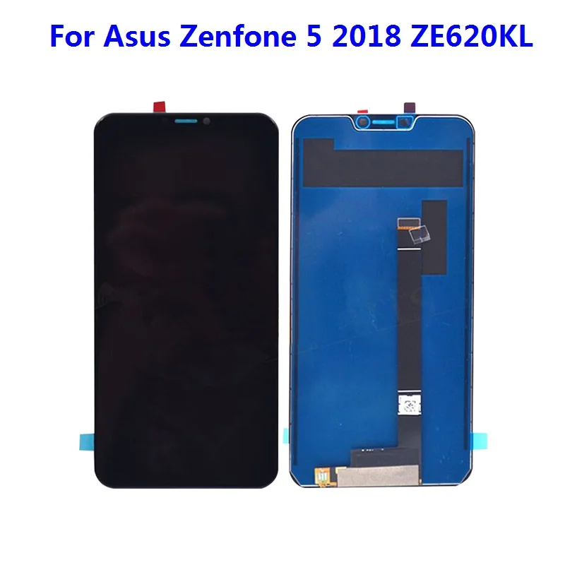 Для Asus Zenfone 5 2018 Gamme ZE620KL ЖК-дисплей кодирующий преобразователь сенсорного экрана в