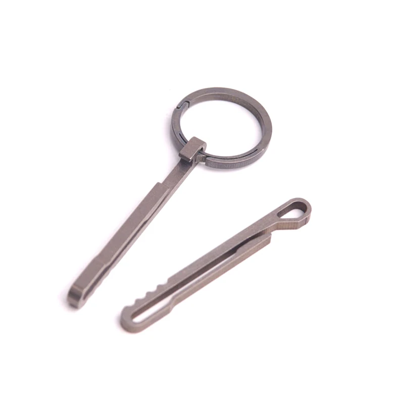 Outdoor Keychain Suspension 100% Titanium Full CNC Processing Anti-theft Belt Opener Camping Equipment | Спорт и развлечения