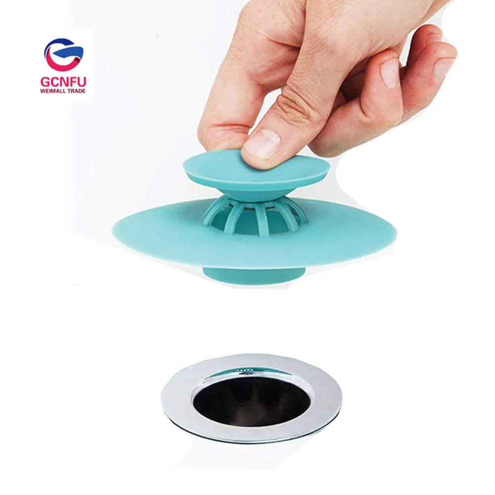 

Rubber Circle Silicone Sink Strainer Filter Water Stopper Floor Drain Hair Catcher Bathtub Plug Bathroom Kitchen Basin Stopper