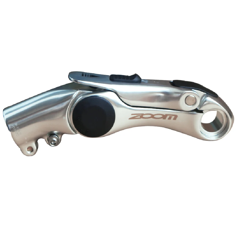 ZOOM MTB Rise Up stem 28,6 мм вилка steerer tube fiting Stem 25,4*110 мм РЕГУЛИРУЕМЫЙ УДЛИНИТЕЛЬ руля для руля фиксированная передача часть для дорожного велосипеда - Цвет: silver