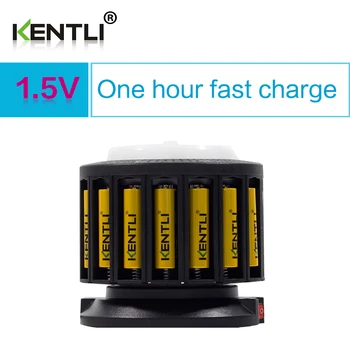 

KENTLI 16-slot polymer li-ion lithium batteries charger + 16 pcs polymer PLIB li-ion batteries AA / AAA batteries