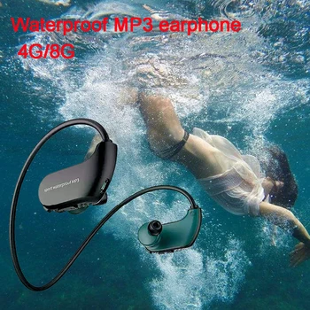 

Fashion Outdoor IPX8 Waterproof Swimming MP3 Player Sport Headphone HiFi Music 4G/8G Memory Diving Running Dustproof Earphones