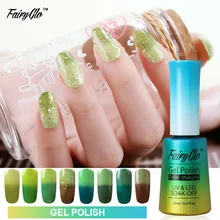 FairyGlo 12 мл гель для ногтей термо меняющий цвет штамповка Краска Лак-эмаль для ногтей Vernis a Ongle Nagellak Гель-лак Lucky Ink Nails