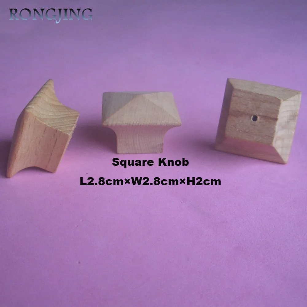 Square Wooden cabinet handles & knobs