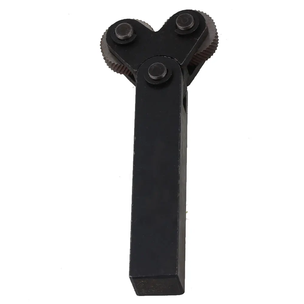 1.5mm Pitch Dual Wheel Knurling Linear Knurl Tool Lathe Cutter 8 x 26mm