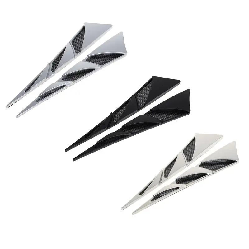 

Universal Plastic Sticker Car Side Air Flow Vent for Auto Fender Hole Cover Intake Grille Duct Decoration Pegatinas