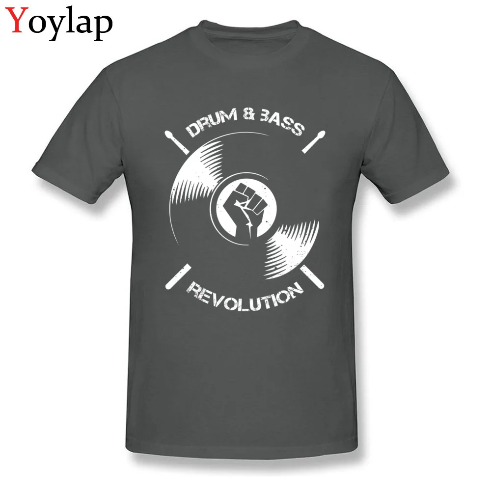 Casual Tops Shirt for Adult Slim Fit Fall O Neck Cotton Fabric Short Sleeve T-Shirt Drum And Bass Revolution Casual Tee Shirt carbon