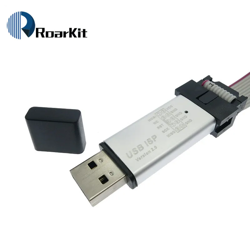 Новый программатор USBASP USBISP AVR USB ATMEGA8 ATMEGA128 с поддержкой Win7 64K крышкой|avr programmer|cover