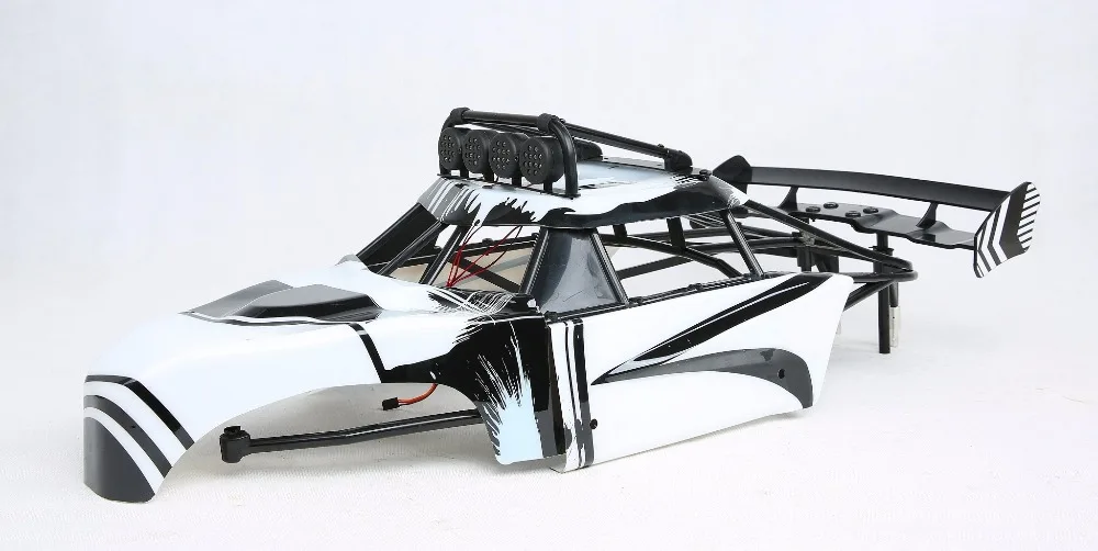 Rovan RC CAR parts 1/5 scale gas rc baja FT shells with roll cage and LED light set 85261-02