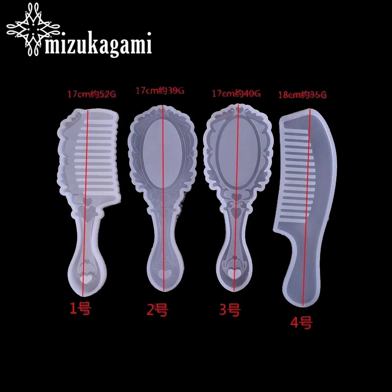 1 шт. УФ Смола прозрачный силикон для форма для расчески для эпоксидной смолы с настоящим цветком ручной работы ювелирные инструменты Смола формы для ювелирных изделий