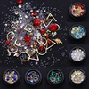 1Box 3D Nail Rhinestones Stones Mixed AB Colors Flat Bottom Nail Studs with Nail Tweezer Crystals Nail Art DIY Design Decoration ► Foto 3/6