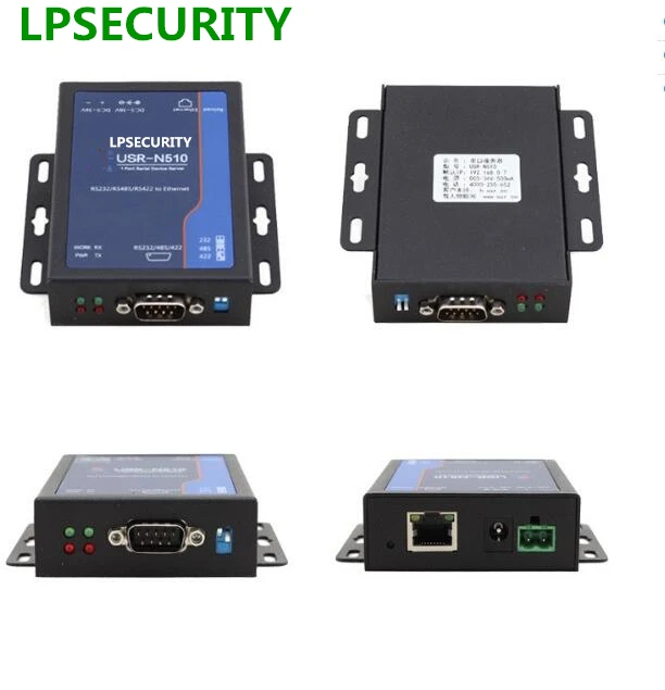 LPSECURITY USR-N510 1 порт RS232 485 422 последовательный к TCP IP Ethernet конвертер промышленного класса