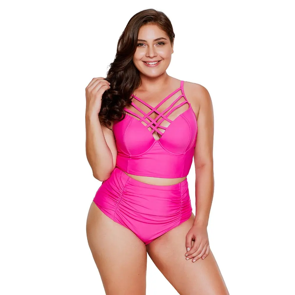 Rosy-Strappy-Neck-Detail-High-Waist-Swimsuit-LC410334-6-1