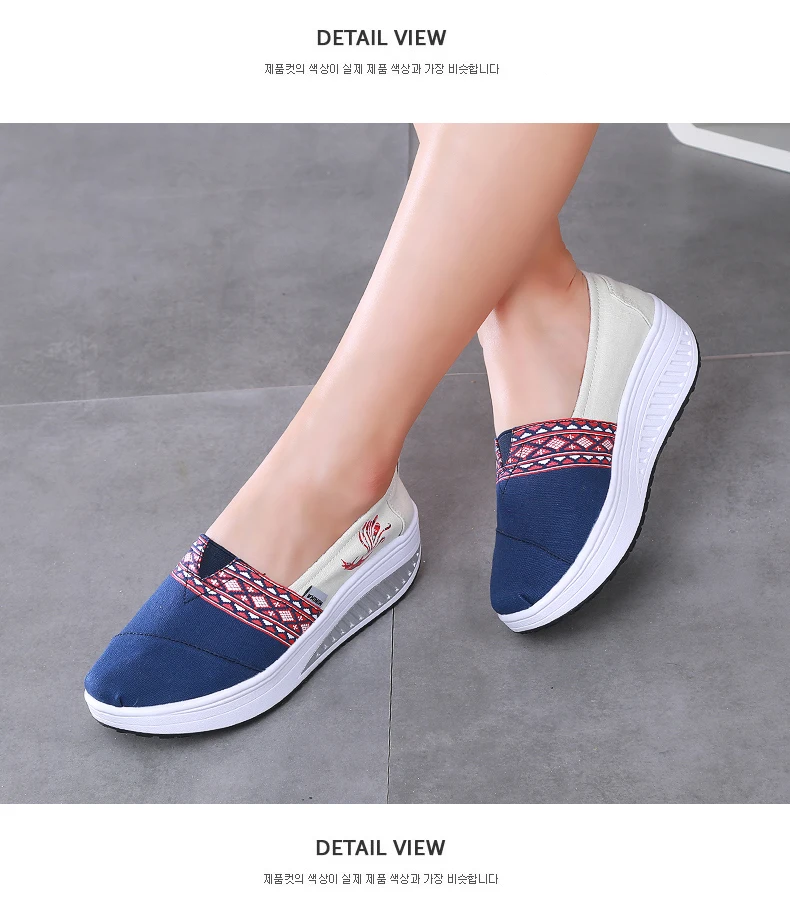 Women Sneakers New Ladies Canvas Shoes Woman Casual Print Breathable Soft Female Platform Footwear