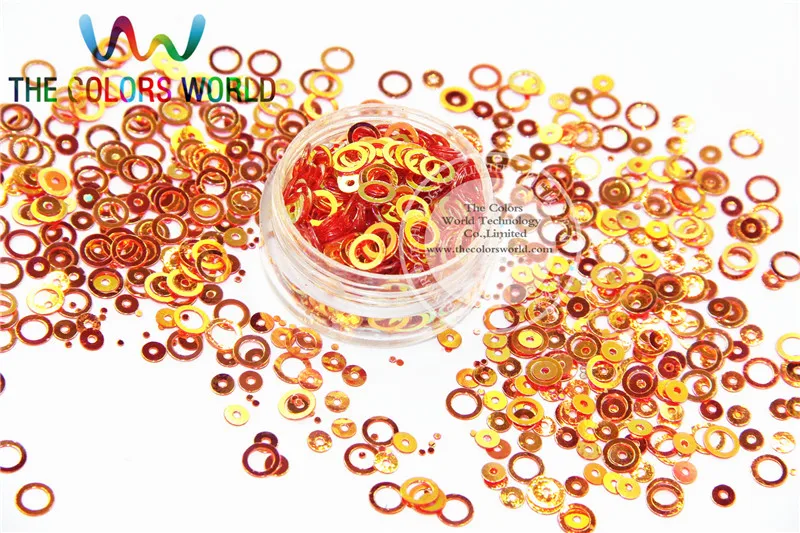 

HY6-4 Amazing Glitter Sequins Ring Circle Dot shaped sequins for nail Art or DIY decoration