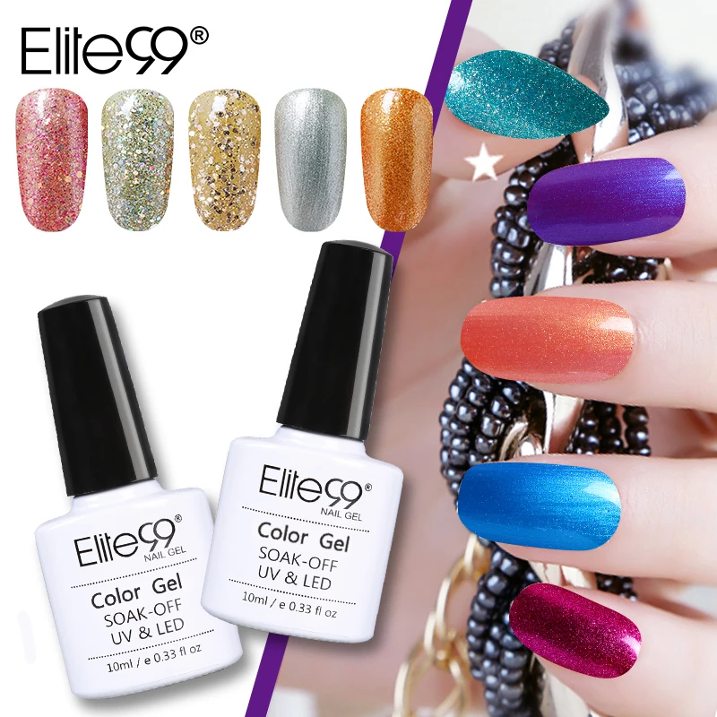 Elite99 Bling Alcohol Removabel One Step Nail Polish Gel Varnish Most