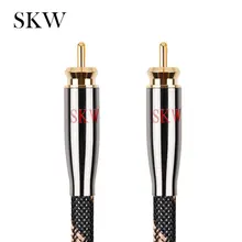 SKW RCA Audio Cable Male To Male Subwoofer Digital Coaxial 6N OCC 1M,1.5M,2M,3M,5M,8M,10M,12M,15M For Car Subwoofer Amplifier SKW RCA Audio Cable Male To Male Subwoofer Digital Coaxial 6N OCC 1M,1.5M,2M,3M,5M,8M,10M,12M,15M For Car Subwoofer Amplifier