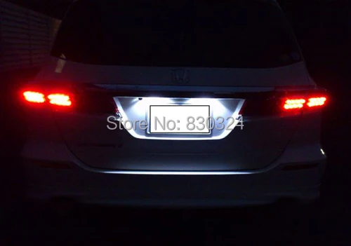 2 шт. 18x SMD светодиодный номерной знак светильник Honda CRV JAZZ ODYSSEY FR V|license plate light|light