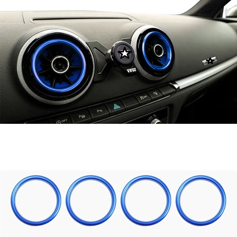 

Car Gear Cup Control System Interior Promote Automobile Automovil Chromium Covers Mouldings Parts Trim Bright 18 19 FOR Audi Q2L