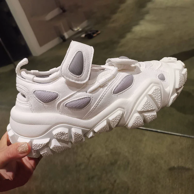 

Retro Platform Flat Shoes Women Mixed Color Sneakers Round Toe Ladies Shoes Cozy Sport Dad Shoes Casual Light Zapatos De Mujer