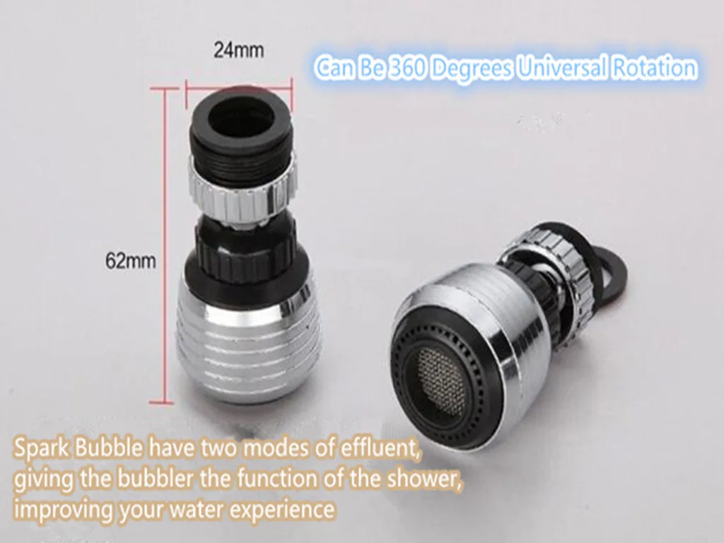 360 Rotate Swivel Faucet Nozzle Torneira Water Filter Adapter Water Purifier Saving Tap Aerator Diffuser Kitchen Accessories