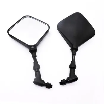 

1 Pair Black Dual Sport Motorcycle Mirrors 8MM 10MM Side Mirror For Suzuki DR 200 250 DR650 DR350 350 DRZ 400 650