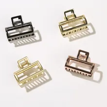 Золотой/Серебряный Модный зажим, аксессуар для волос современная мода Металлическая Заколка-краб шпилька инструменты для стильного макияжа ювелирные изделия аксессуары