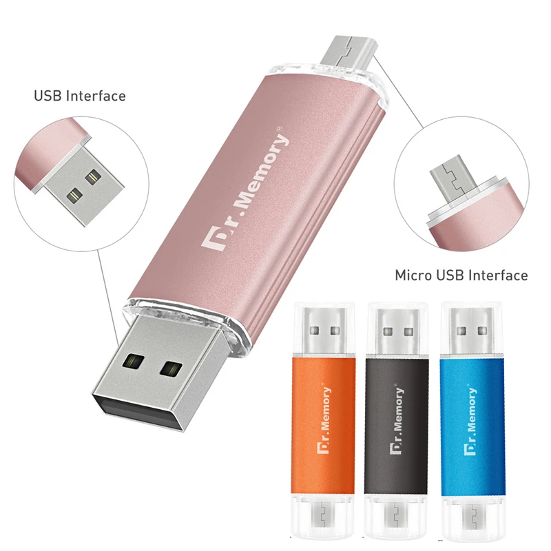 

OTG USB Flash Drive Pen Drive 32GB USB 2.0 Flash Disk 64GB Memory Stick 16GB 8GB 4GB Pendrive for Android Mobile Phone Tablets