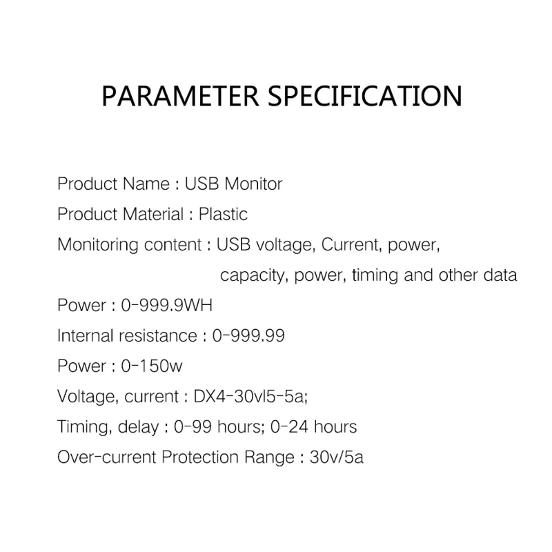 DC4-30V электрическая мощность USB Емкость тестер напряжения измеритель тока монитор вольтметр Амперметр