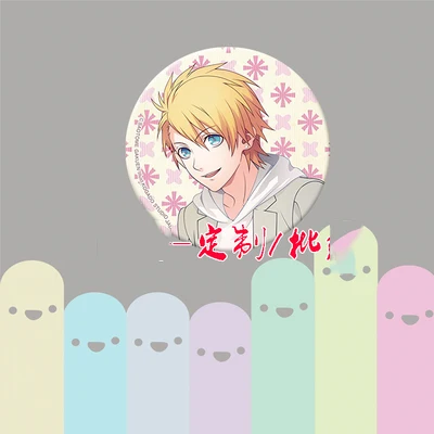 ZXFJXR 58 мм игра Uta No Prince Sama брошь Kurusu Syo Shinomiya Natsuki значок для рюкзака значки на