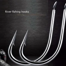 Albacore речной рыболовные Крючки Жесткий и жесткий острый наконечник подходит для большинства рыб