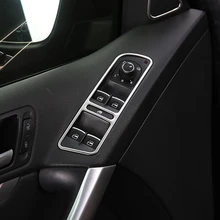 4pcs/set Auto interior mouling window lift button cover trim sticker Fit For VW Tiguan 2013 2014 2015 accessories