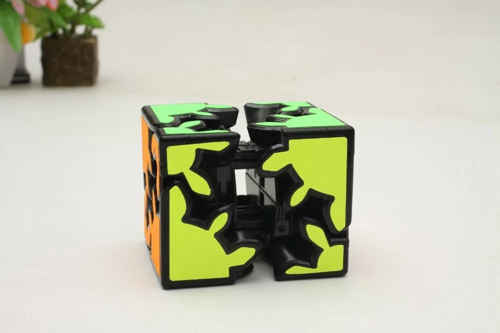 Zcube 2X2X2 gear Twist Puzzle speed Intelligence волшебный кубик, игрушка, тканевые наклейки, 1 шт., безопасный ABS, ультра-Гладкий интеллектуальный подарок, 60 мм