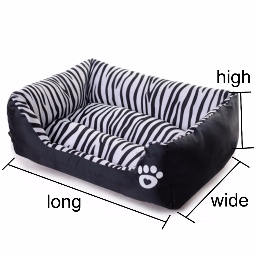 Waterproof, comfortable zebrapattern sphynx cat bed