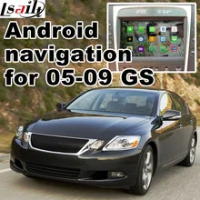 Android 6.0 cuadro de navegación GPS para Lexus GS300 GS450h 2005-2009 caja con GVIF interfaz de vídeo espejo enlace quad core waze iGO