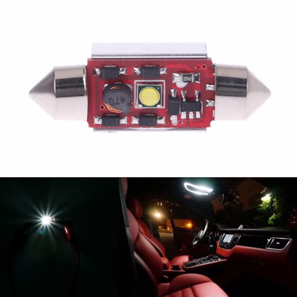 

White 36mm Canbus Error Free C5W HID LED Bulbs License Plate Light