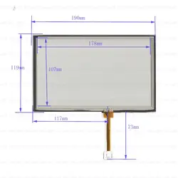 Zhiyusun сообщение 8 inch 4 резистивный сенсорный панель для автомобиля DVD, 190*119 GPS 190 мм * 119 мм это совместимо