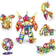 348PCS Magnetic Designer Construction Set Model& Educational Toys Plastic Creative Bricks Enlighten Magnetic Building Blocks