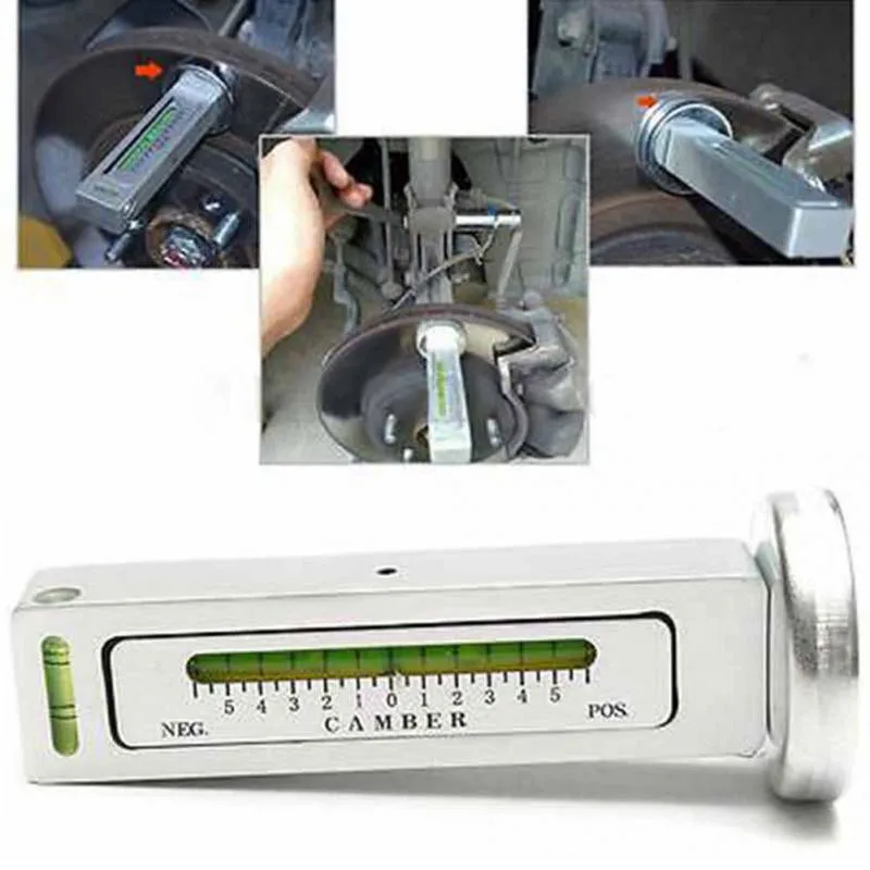 EBILUN Strumento di misurazione Magnetica Dispositivo di Regolazione della campanatura a Livello di Magnete a Quattro Ruote Posizionamento per lallineamento della Ruota dentata della Ruota per Auto 