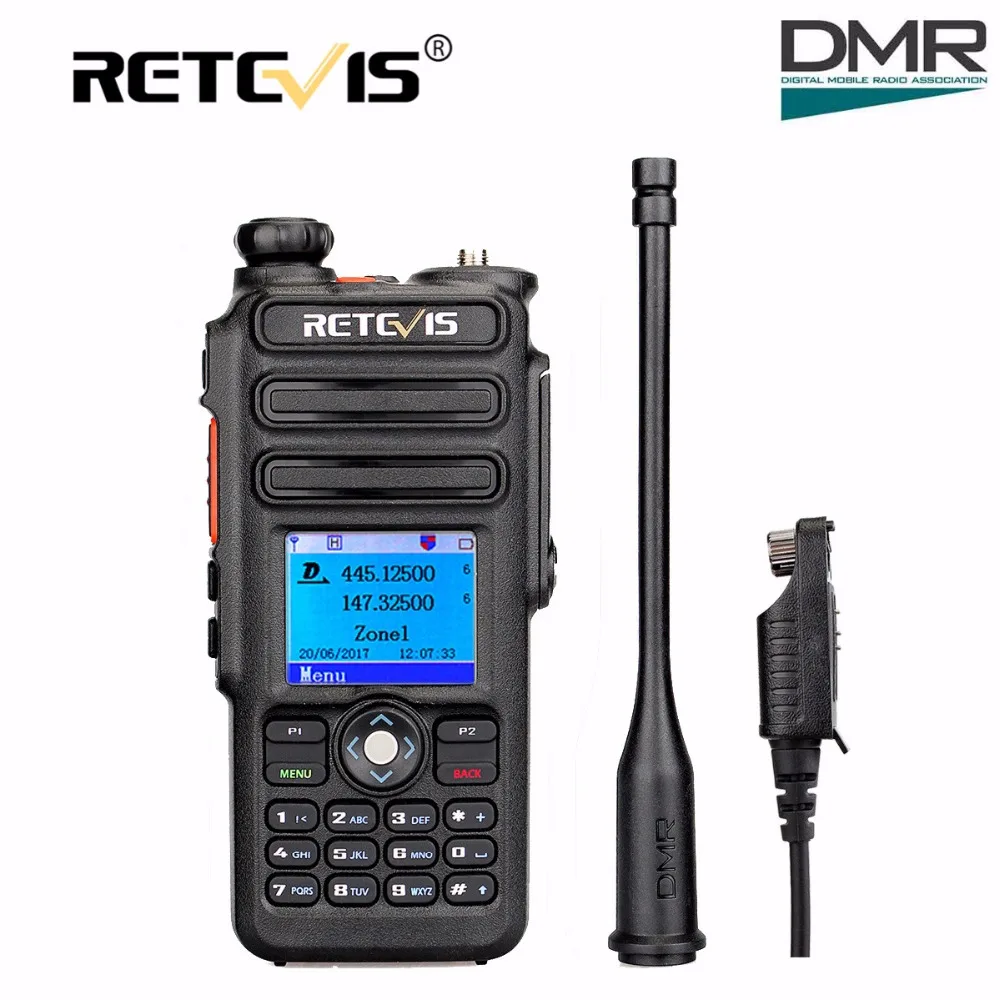 Dual Band DMR Retevis RT82 GPS Digital Radio font b Walkie b font font b Talkie