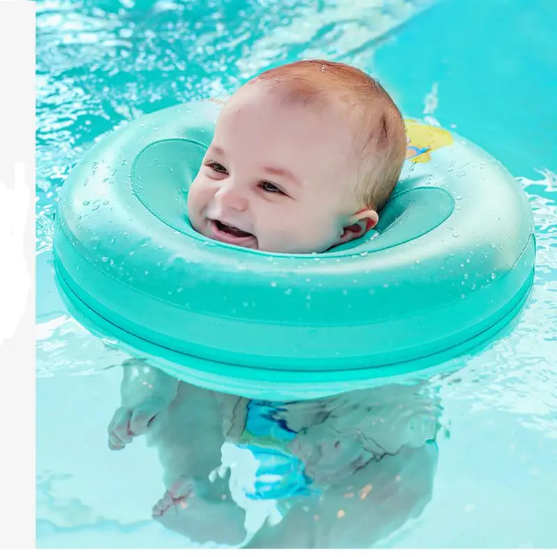

Cute Cartoon Baby Swim Pool Accessories Neck Ring Tube Safety Infant Float Circle Bath Inflatable Neck Float For Baby Swimmin