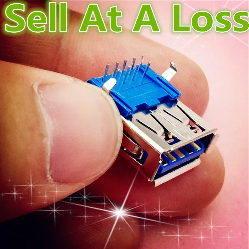 

5pcs G46 USB 3.0 A Type Female Socket Connector for High-speed Data Transmission High Quality Sell At A Loss USA Belarus Ukraine