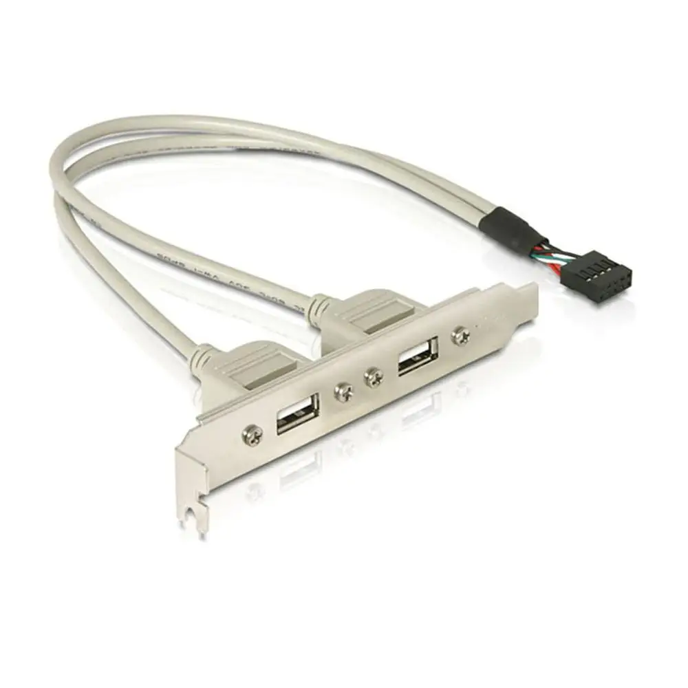 Разъем PCI USB 2 0 типа A для материнской платы 9-контактный кабель с кронштейном |