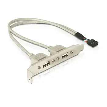

PCI USB 2.0 A type Female Screw to Motherboard 9pin header cable with bracket